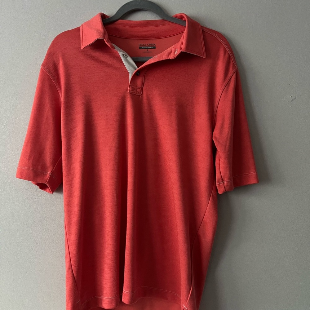 Haggar Red Polo Shirt Soft Casual Fit